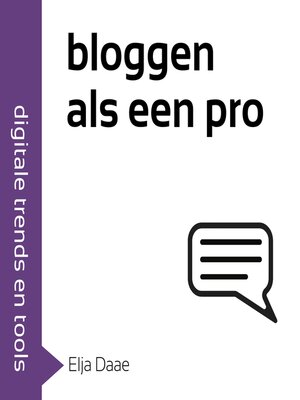 cover image of Bloggen als een pro